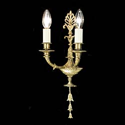 A Set of Four Regency Style Wall Lights