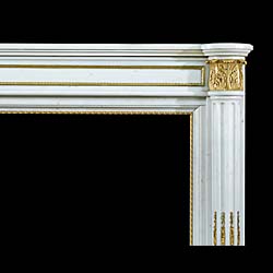  An attractive Louis XVI Statuary Marble Fireplace Mantel   