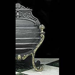 A Victorian Rococo Style Fire Basket