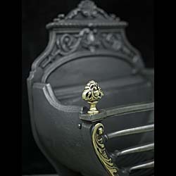 A Victorian Rococo Style Fire Basket