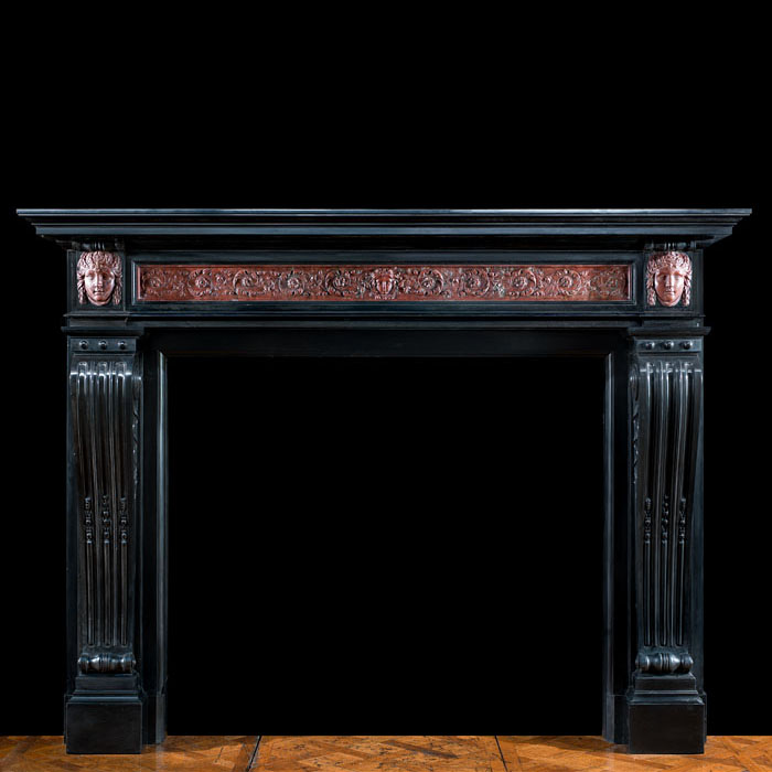 A Louis XVI Belgian Marble fireplace
