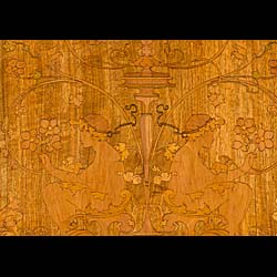 A Victorian Walnut Marquetry Door