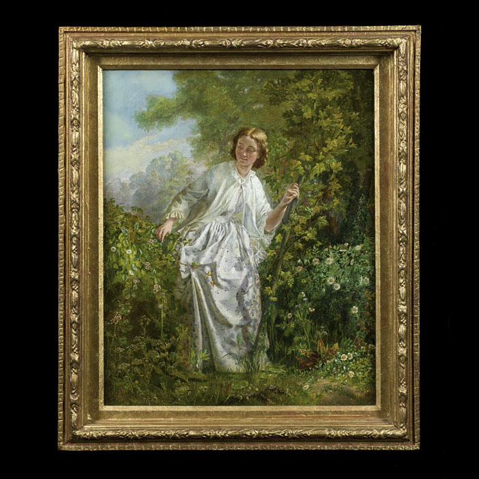 A Fine Allegorical Victorian oil on board 