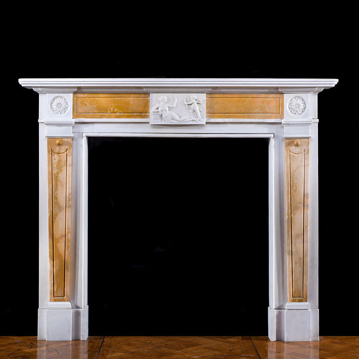 A Neoclassical style Statuary chimneypiece