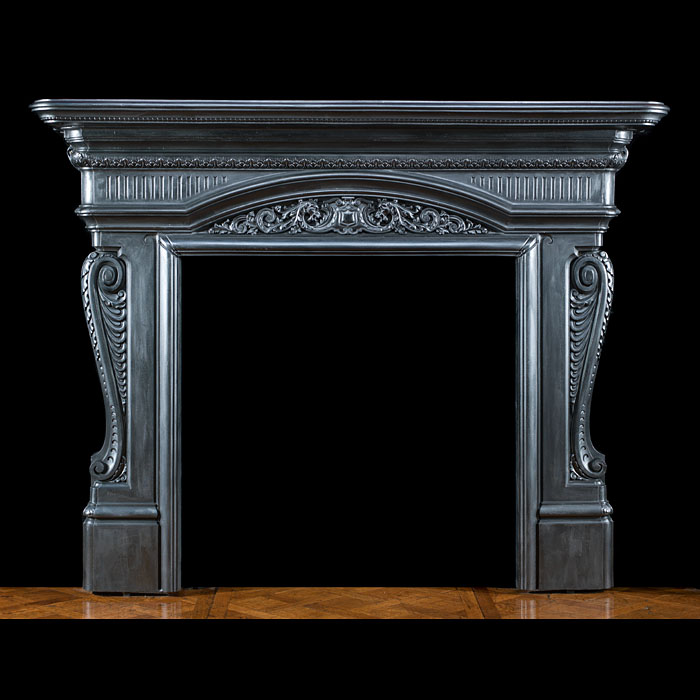 A grand Victorian cast iron fire surround