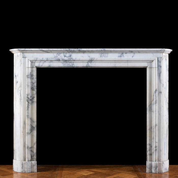 An Arabascato Louis XVI chimneypiece