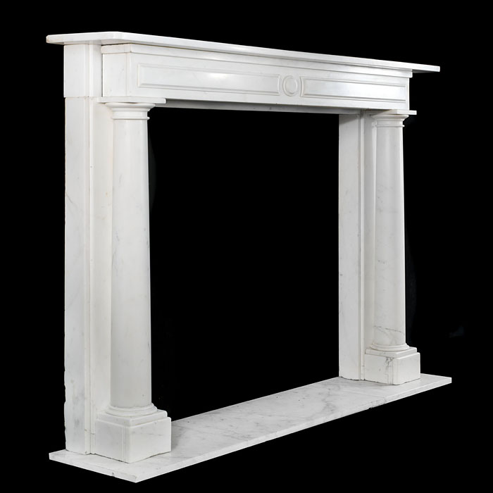 A Regency Statuary marble chimneypiece