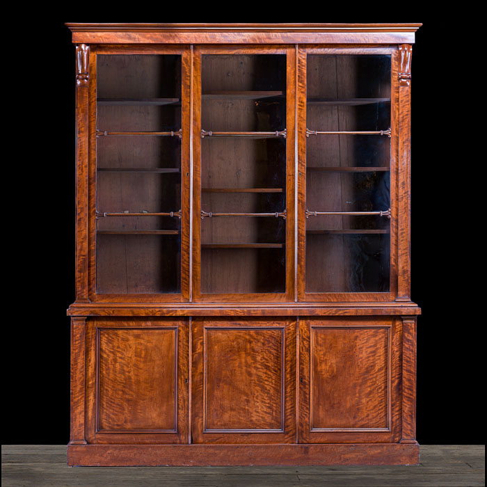 A William IV mahogany library bookcase 