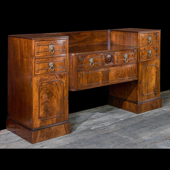 A Regency Twin Pedestal Sideboard 