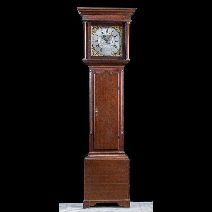  An Elegant Longcase Clock with Moondial 