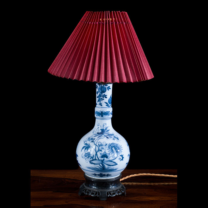 Blue and White Chinese Table Lamp 