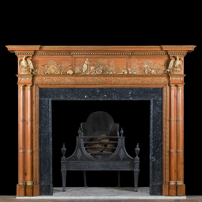  Exceptionally Rare Scottish Chimneypiece 