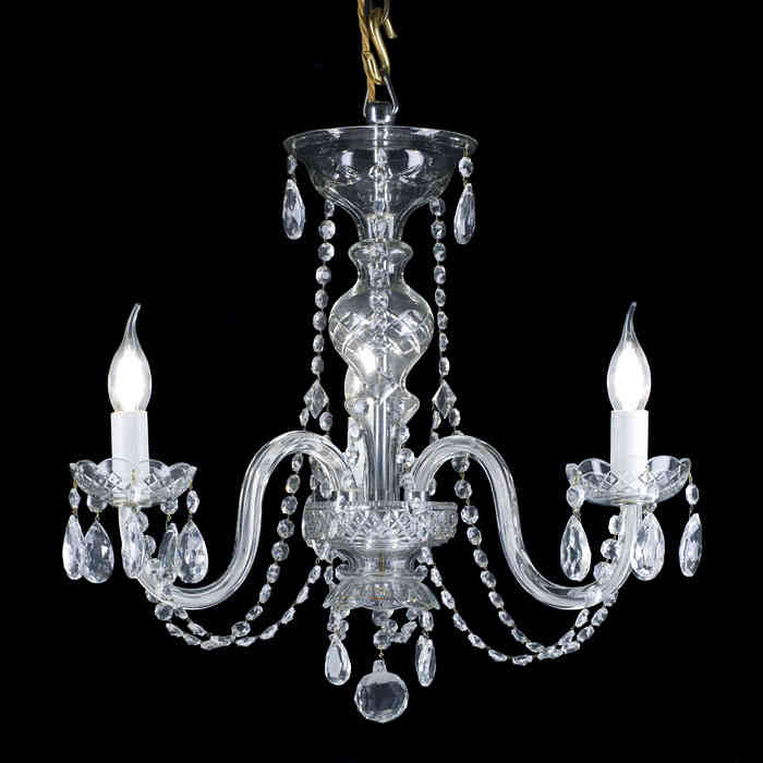 Edwardian Cut Glass Chandelier 