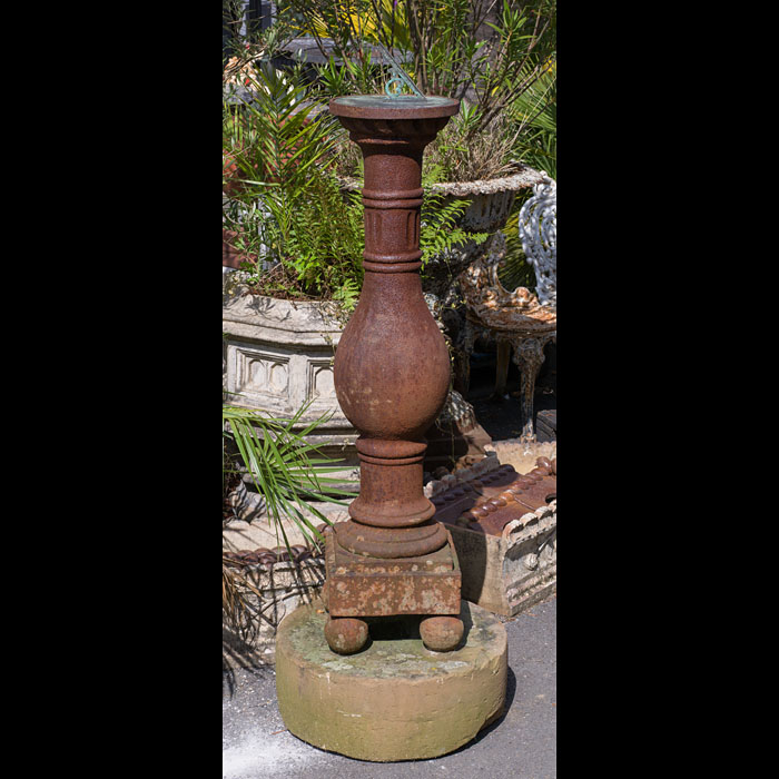  Bronze sundial with Cast Iron Plinth 