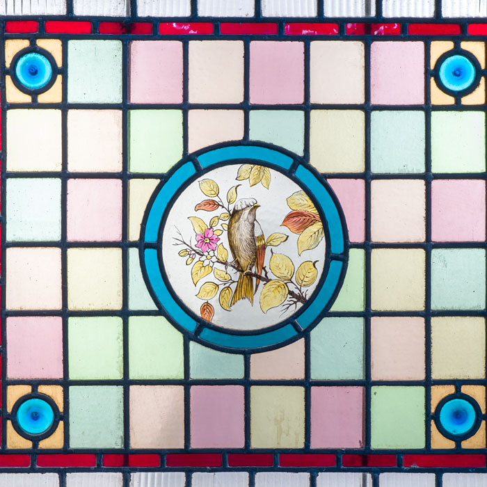 Antique Stained Glass Window (Part of a Larger Set)