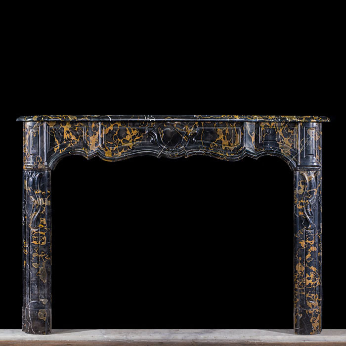 Fine French Louis XIV Portoro Fireplace 