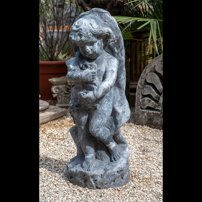 Antique Lead Garden Statue 