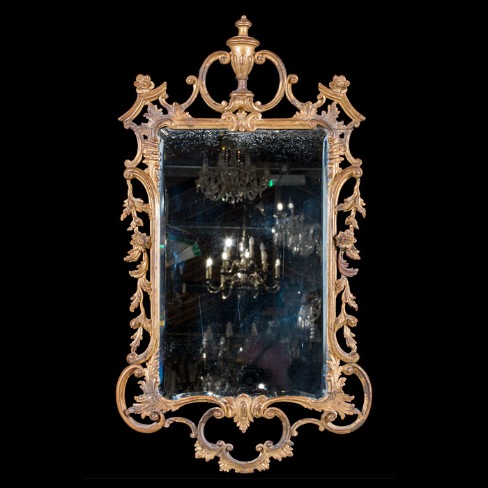  Chippendale Style Victorian Wall Mirror 