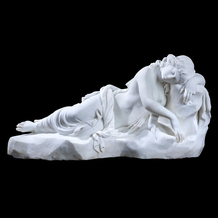  Large Italian Statue of a Sleeping Nymph 