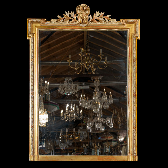 Napoleon III Overmantel Parcel Gilt Mirror 