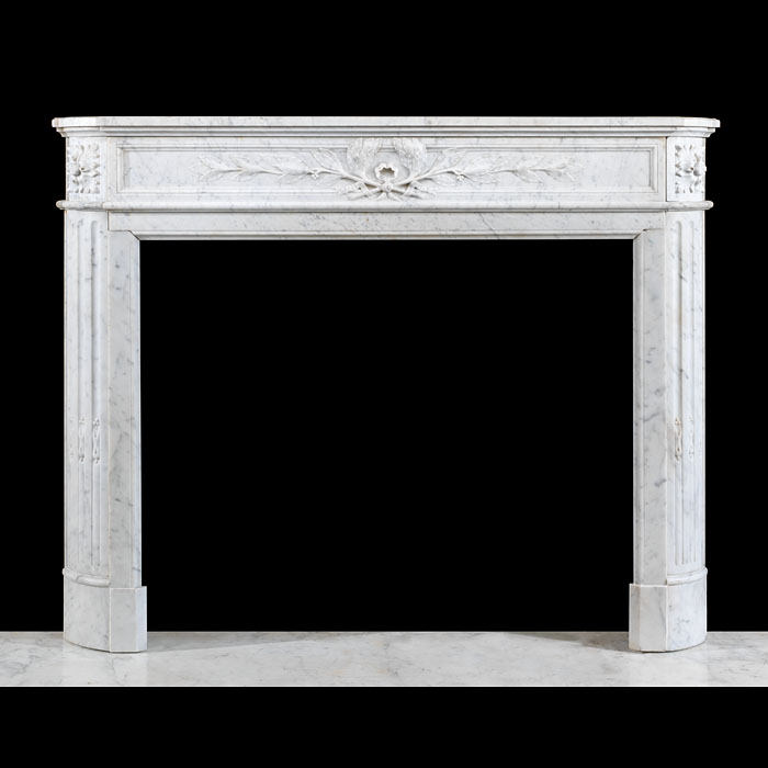  Small Louis XVI Marble Fireplace 