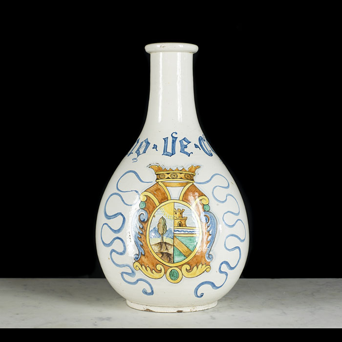 Italian Faience Vase or Lamp 