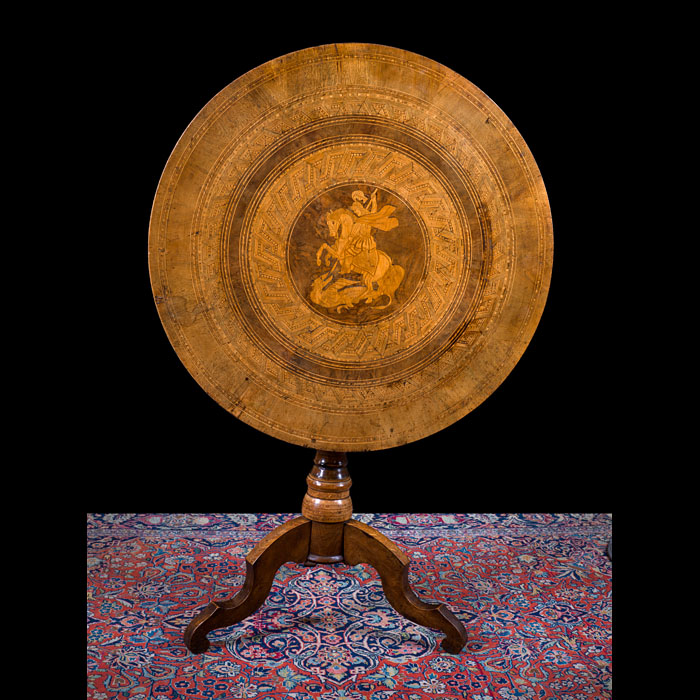 Sorrento Ware Parquetry Tilt Top Table 