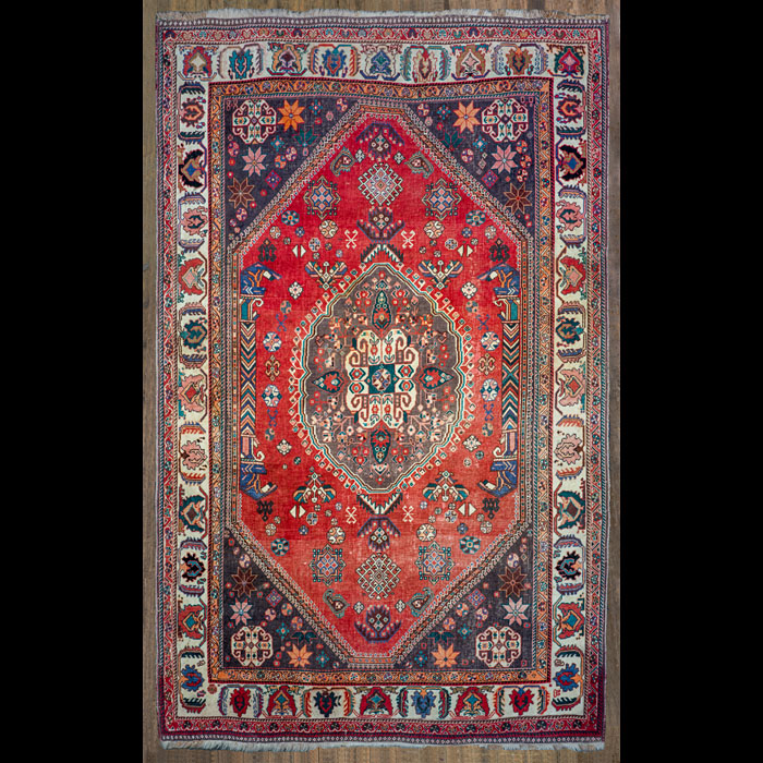 Wool Abadeh Persian Carpet 