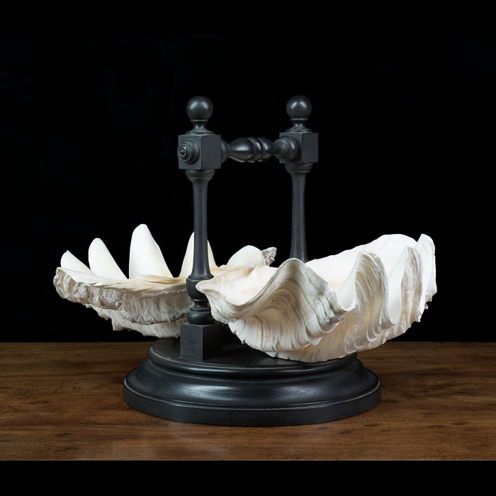 Victorian Clam Shell Ebonised Table Stand 