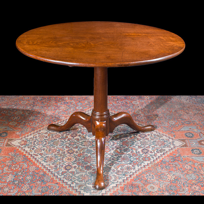 Large Mahogany Provincial Tilt Top Table 