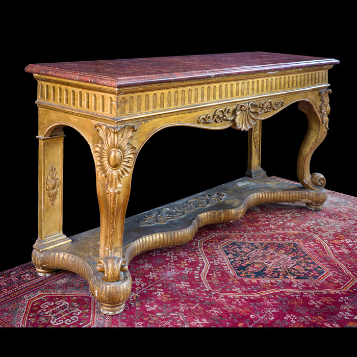 Large Giltwood Italian Console 