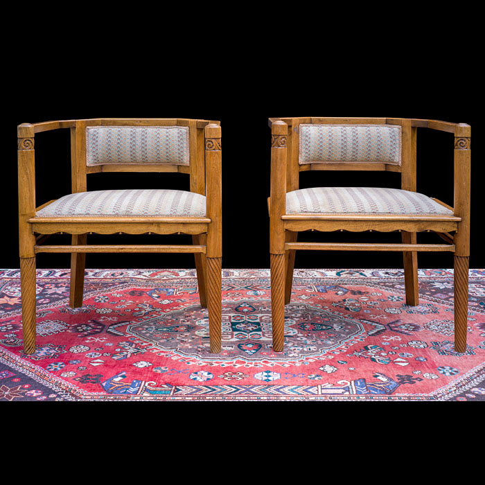 Italian Art Deco Side Chairs 