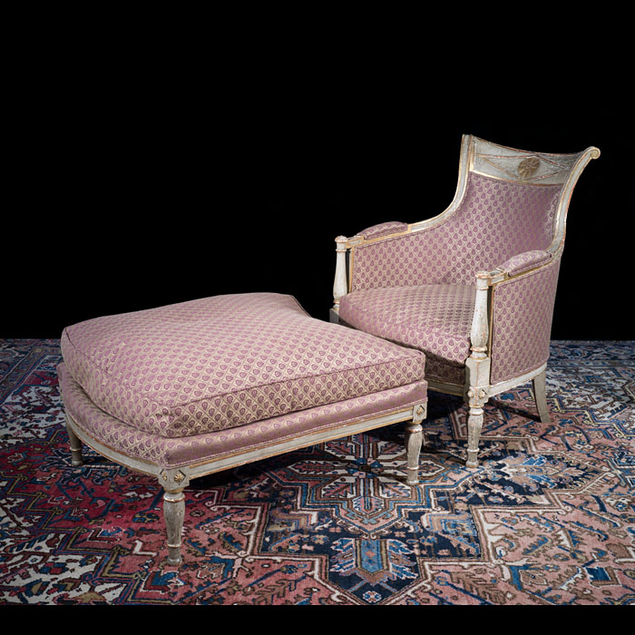 French Empire Duchesse Brisée Armchair 