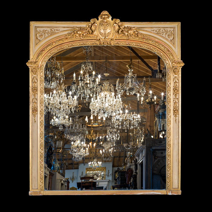 Fine French Gilt Gesso Overmantel Mirror 