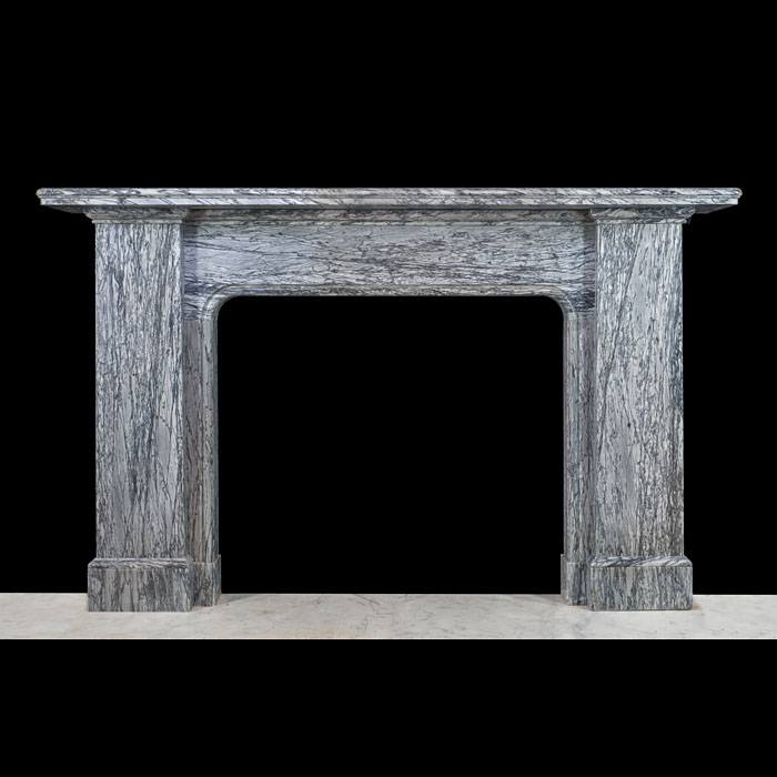 Large Scottish Bardiglio Fiorito Fireplace 