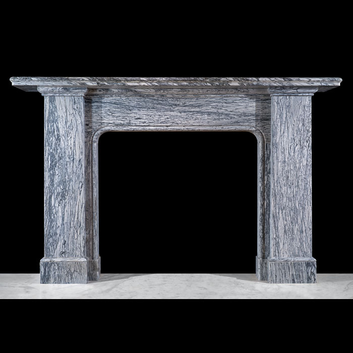 Large Scottish Bardiglio Fiorito Fireplace 