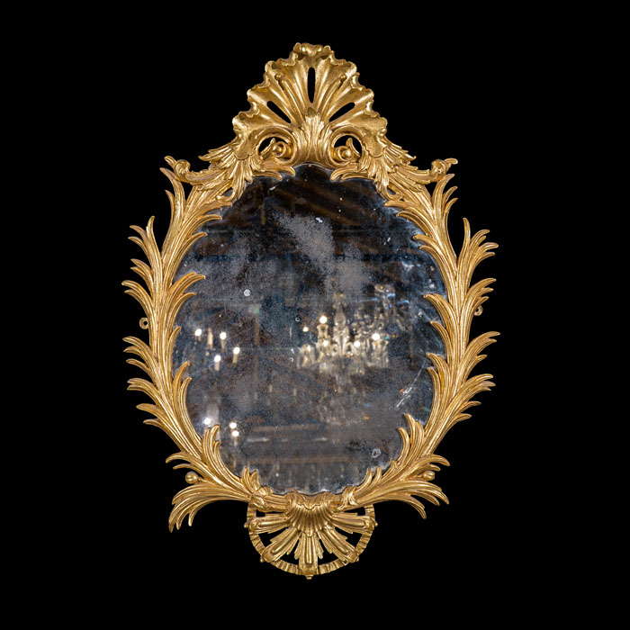 George III Wall Mirror in Manner of Linnell 