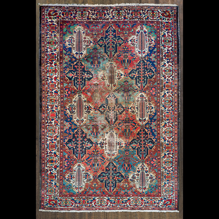 A Persian Bakhtiari Carpet from Zagros Mountain Region of Iran