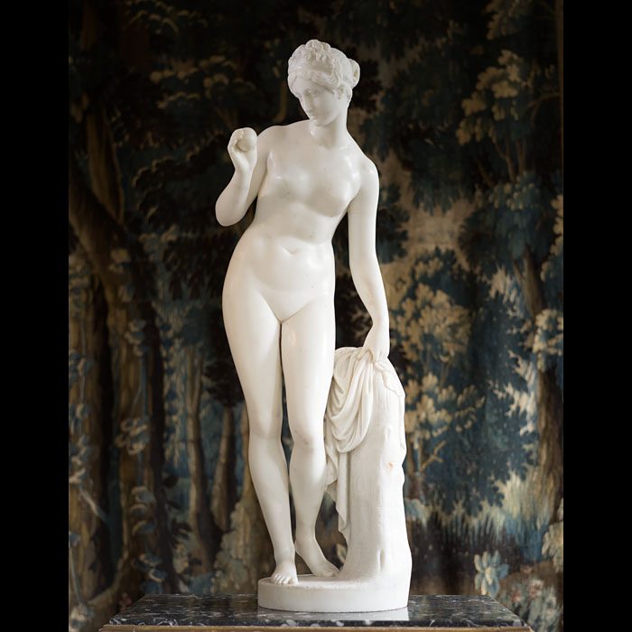 Venus with the Apple in Statuary Marble 