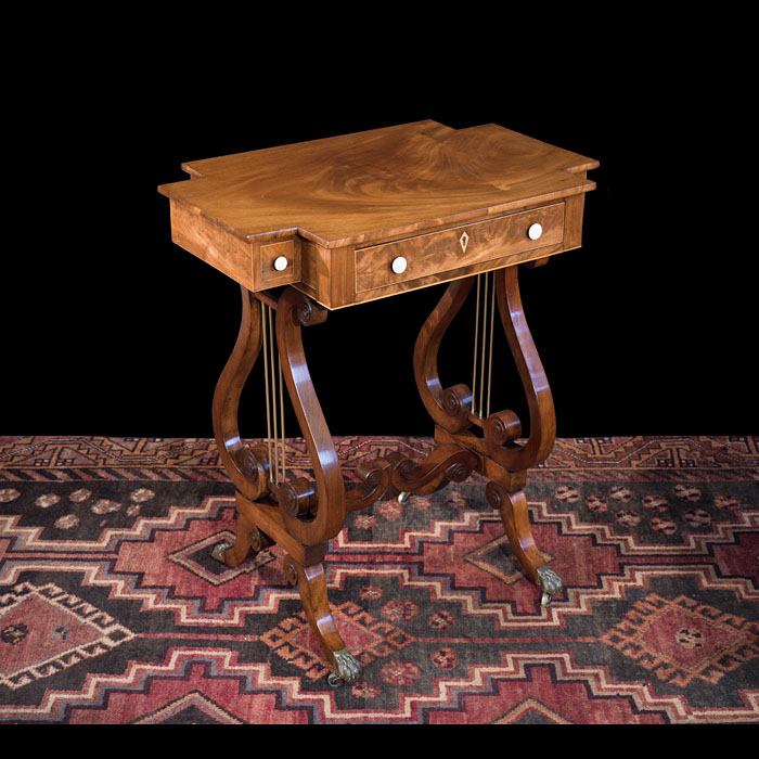 A Regency Flame Mahogany Wine or Work Table