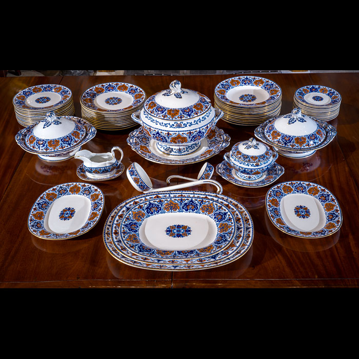 A Complete Victorian Twelve Place Dinner Service by Minton