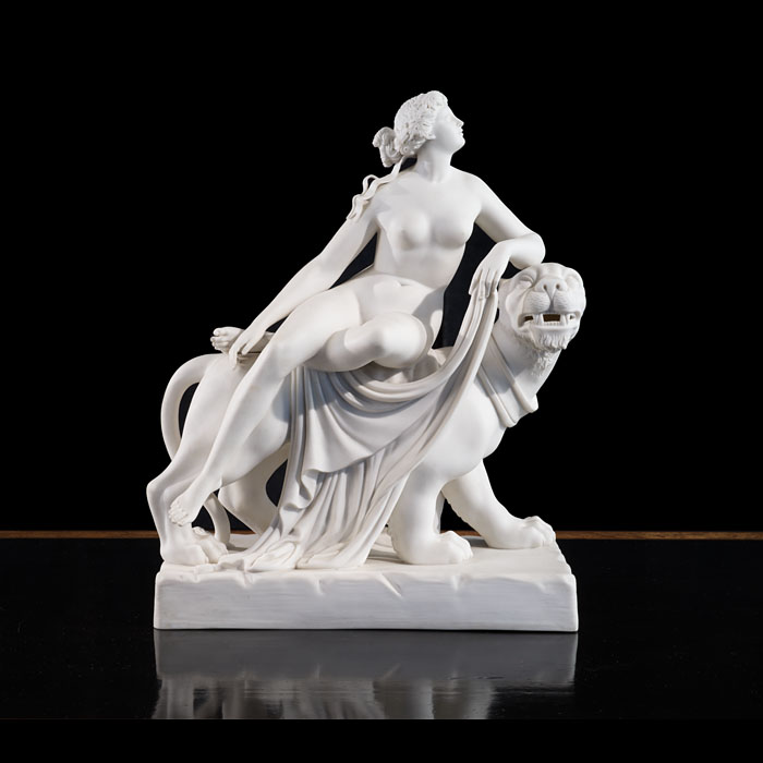 Large Parian Ware Ariadne and the Panther Group 