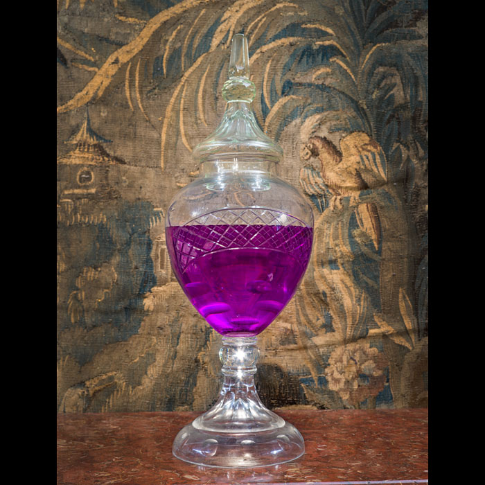Huge and Striking Apothecary's Window Display Jar 