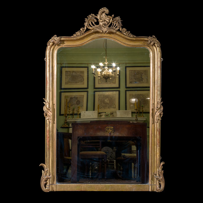 A Victorian Gilded Rococo Mirror 