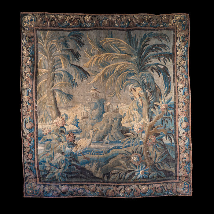  A large and enchanting 18th century French Aubusson Tapestry 