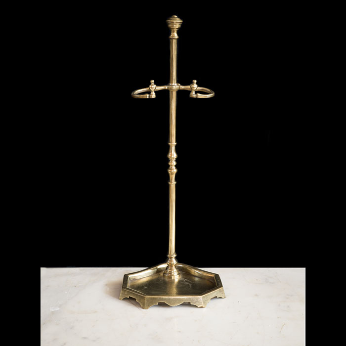 Elegant Antique Tool Stand in Brass 