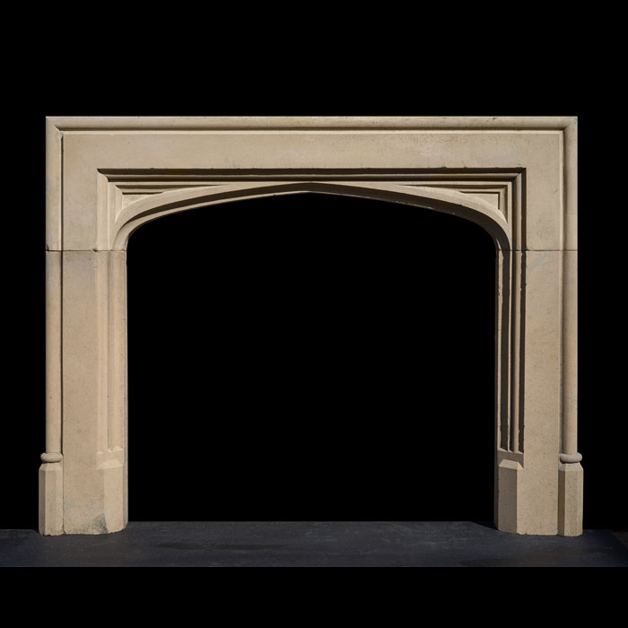 A 19th Century York Stone Tudor Revival fireplaces
