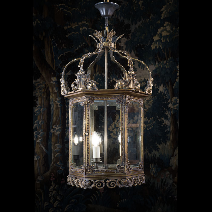 A Fine 19th Century Brass Lantern 