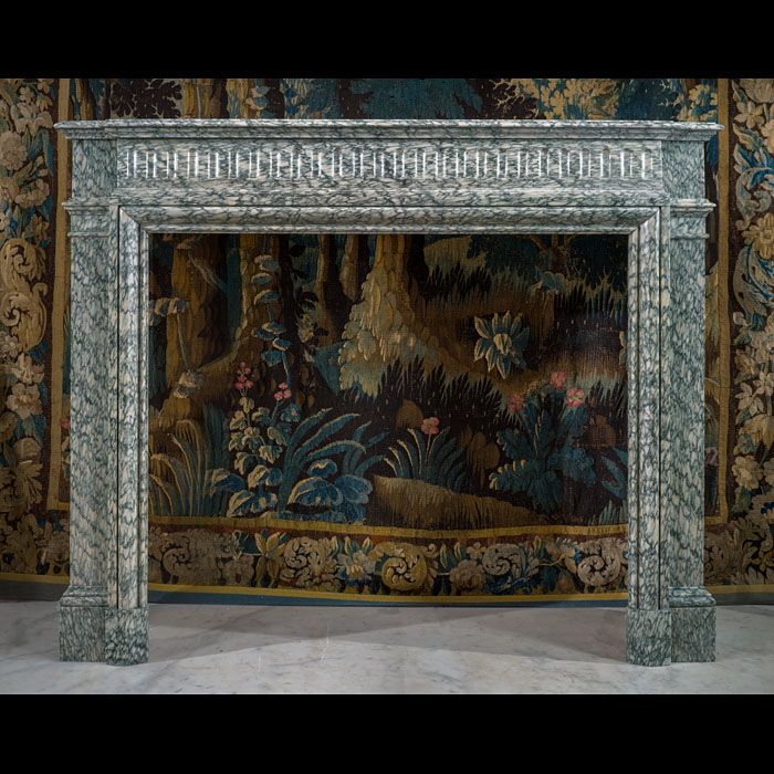 Green Campan Louis XVI Fireplace (Near Pair Available) 