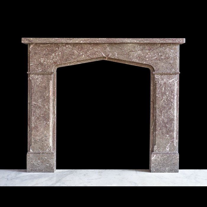 Tudor Revival Chimneypiece in Derbyshire Fossil 